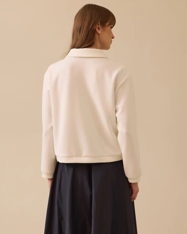 1009 GÖMLEK YAKA ÖNDEN DÜĞMELİ FİYONK DETAYLI ŞIK CEKET #03-25#