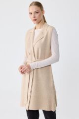 YLK.22013.1	KRUVAZE YAKA DÜĞMELİ TRİKO YELEK #11-25#