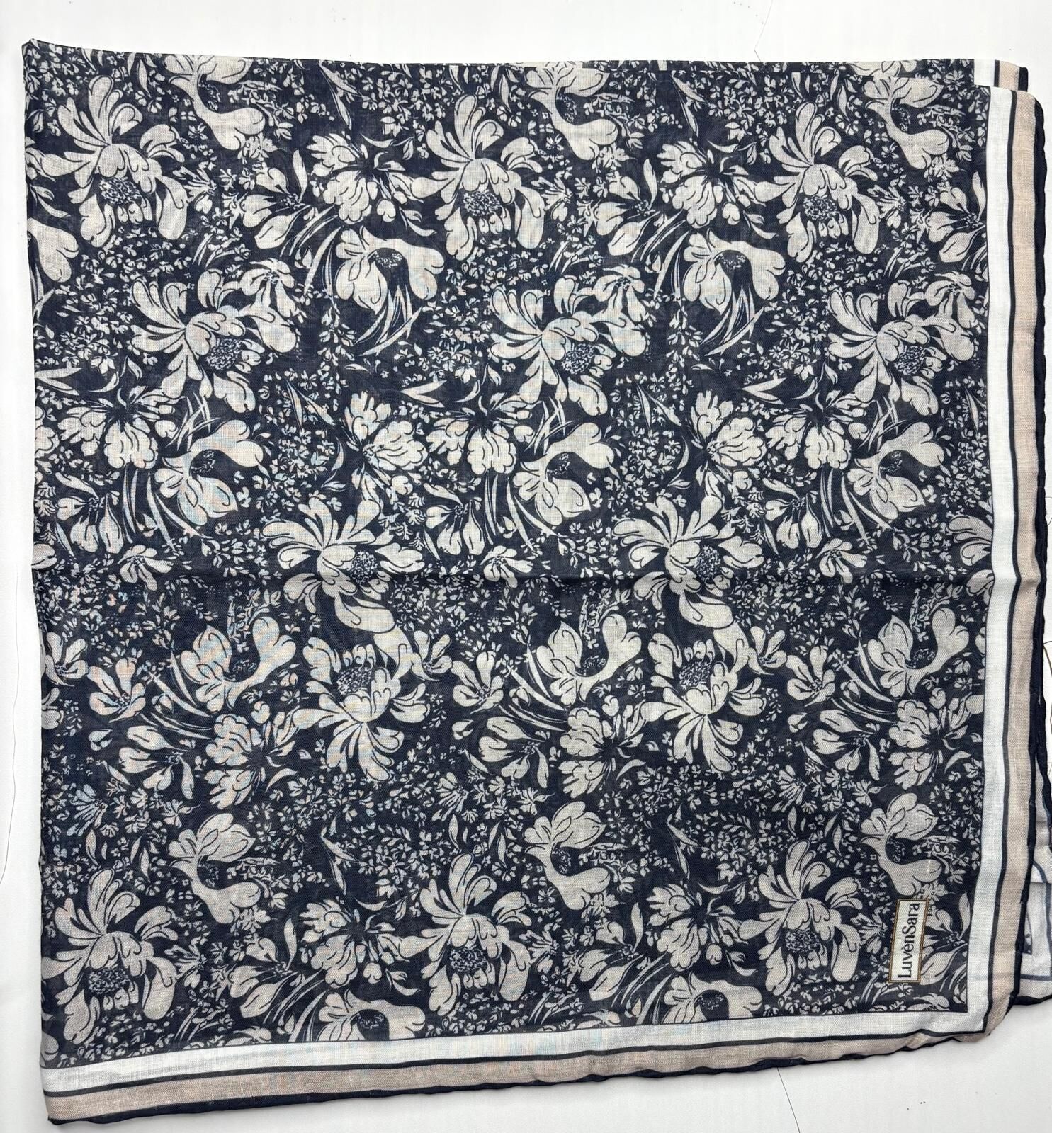 01225 LUVEN SARA COOPER SOFT EŞARP #07-25# STD - LACİVERT