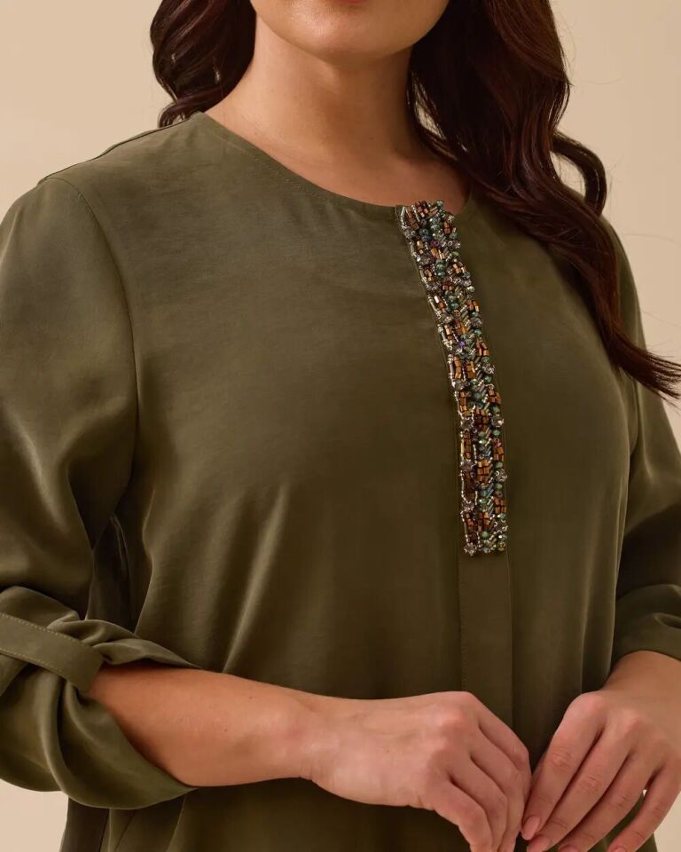 4009 ÖNDEN DÜĞMELİ SIFIR YAKA ÖNÜ TAŞ DETAYLI KOLU DÜĞMELİ ŞIK KAP #03-25#