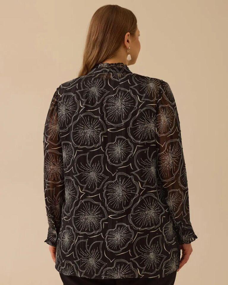 4016 İÇİ SIFIR YAKA SIFIR KOL GÖMLEĞİNİN ÖNÜ DÜĞMELİ KOLLARI MANŞETLİ YAKASI GÜPÜRLÜ TÜL GÖRÜNÜMLÜ ŞIK GÖMLEK #03-25#