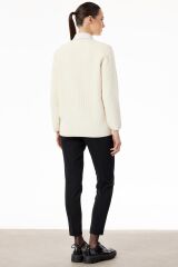 CKT.21787.1 ZİNCİR DETAYLI ŞÖNİL TRİKO CEKET #11-25#