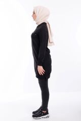 1503 GÖĞÜS VE BEL TAŞ İŞLEMELİ VE BONCUK DETAYLI 2 İPLİK SWEAT QYS SWEAT 1503 #23-05#
