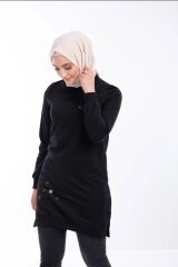 1503 GÖĞÜS VE BEL TAŞ İŞLEMELİ VE BONCUK DETAYLI 2 İPLİK SWEAT QYS SWEAT 1503 #23-05#