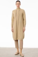 ELB.21768.1 SAÇ ÖRGÜLÜ TAŞLI TRİKO ELBİSE #11-25#