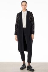 HRK.21749.1 OMUZLARI TAŞLI ŞAL YAKALI TRİKO HIRKA #11-25#