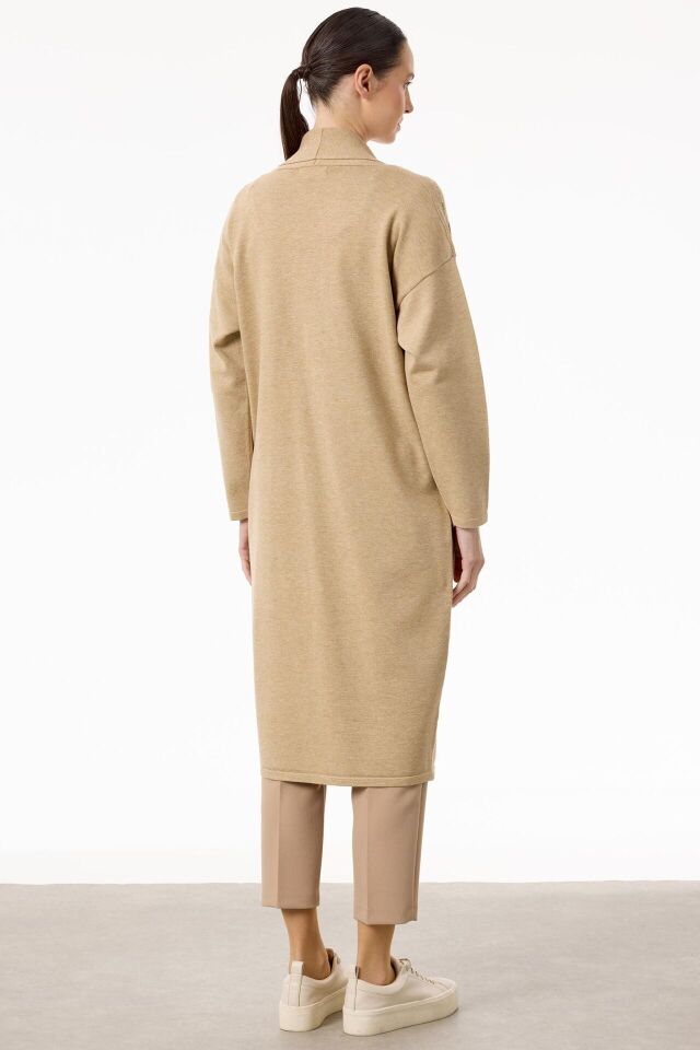 HRK.21749.1 OMUZLARI TAŞLI ŞAL YAKALI TRİKO HIRKA #11-25#