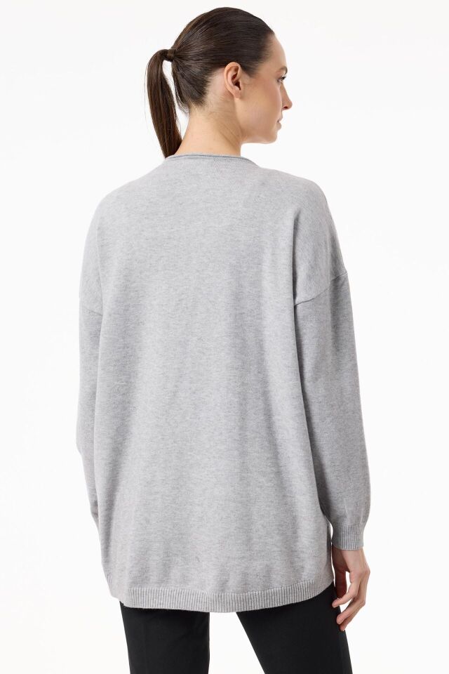 TNK.21758.1	CEPLERİ TAŞLI KOLYE DETAYLI TRİKO TUNİK #11-25#