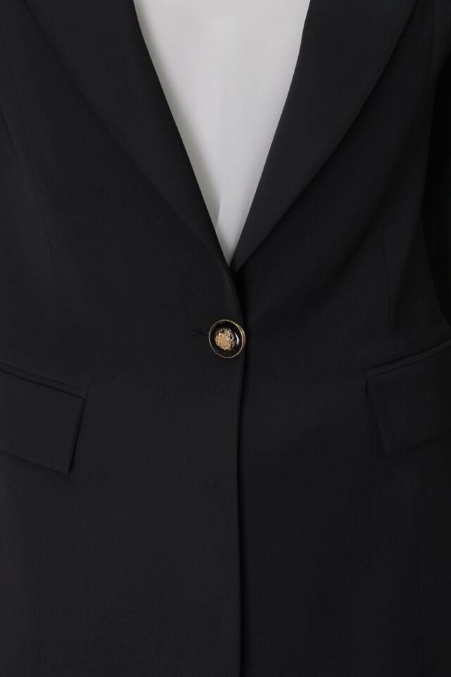 1154 TEK DÜĞMELİ KLASİK BLAZER CEKET QYS CEKET 1154 #23-06#