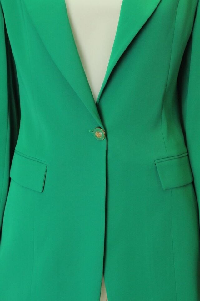 1154 TEK DÜĞMELİ KLASİK BLAZER CEKET QYS CEKET 1154 #23-06#