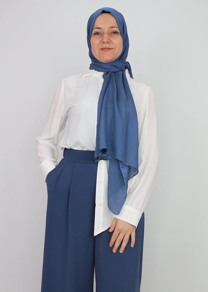 59014 BELİ YARIM LASTİKLİ YANDAN FERMUARLI CEPLİ ETEK PANTOLON QYS ETEK PANTOLON 59014 #23-063