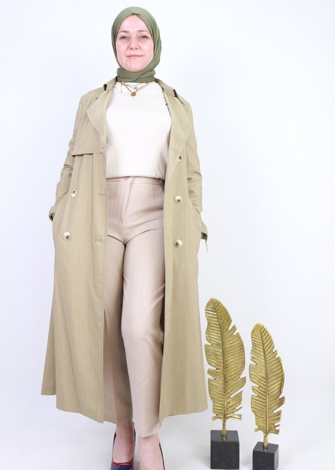 59059 ÖNDEN 2 DÜĞMELİ CEPLİ KALSİK DAR PAÇA PANTOLON QYS PANTOLON 59059 #23-063