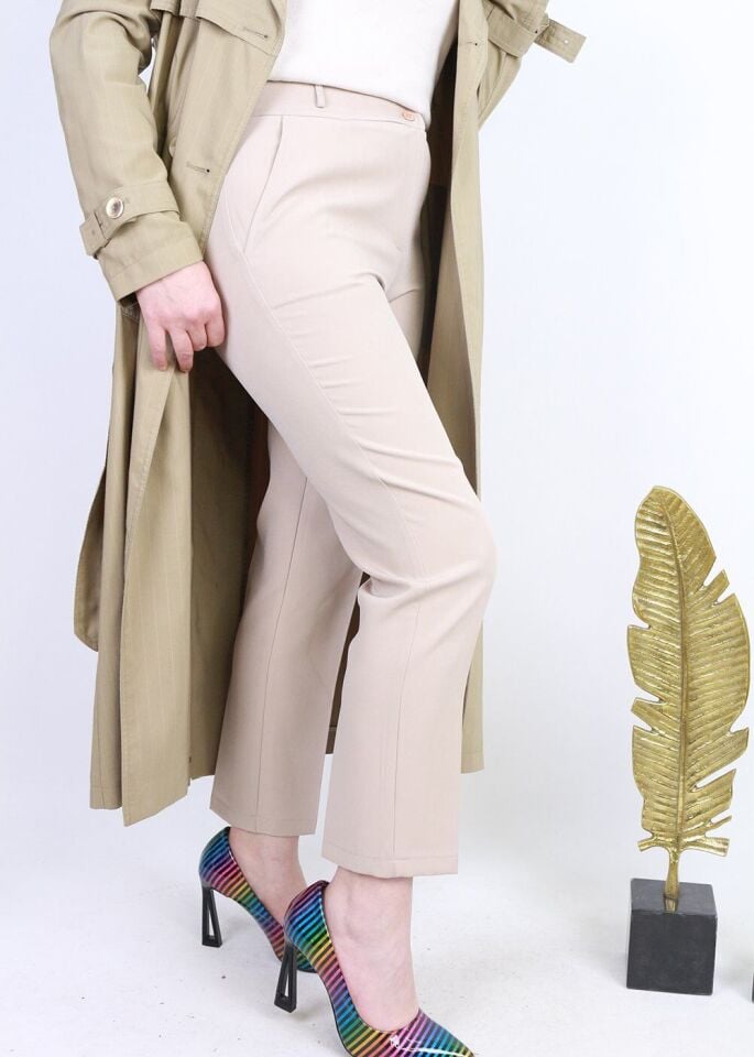 59059 ÖNDEN 2 DÜĞMELİ CEPLİ KALSİK DAR PAÇA PANTOLON QYS PANTOLON 59059 #23-063