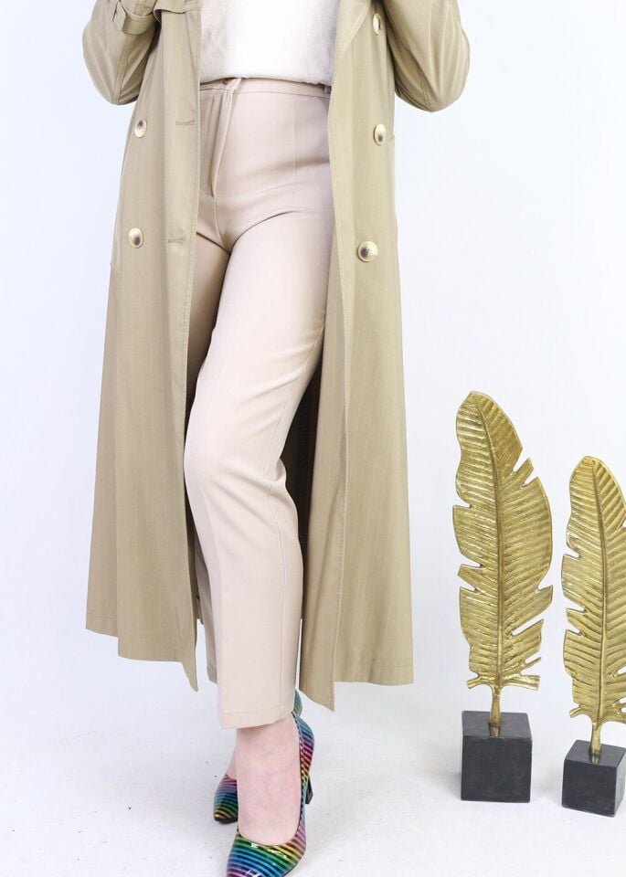 59059 ÖNDEN 2 DÜĞMELİ CEPLİ KALSİK DAR PAÇA PANTOLON QYS PANTOLON 59059 #23-063