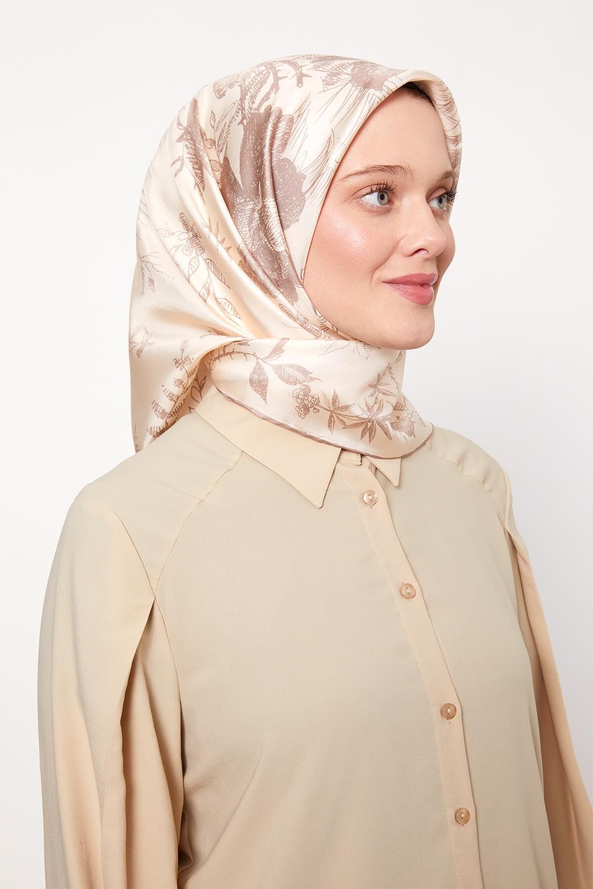 I-1190 LEVİDOR TWİLL İPEK EŞARP #08-25#