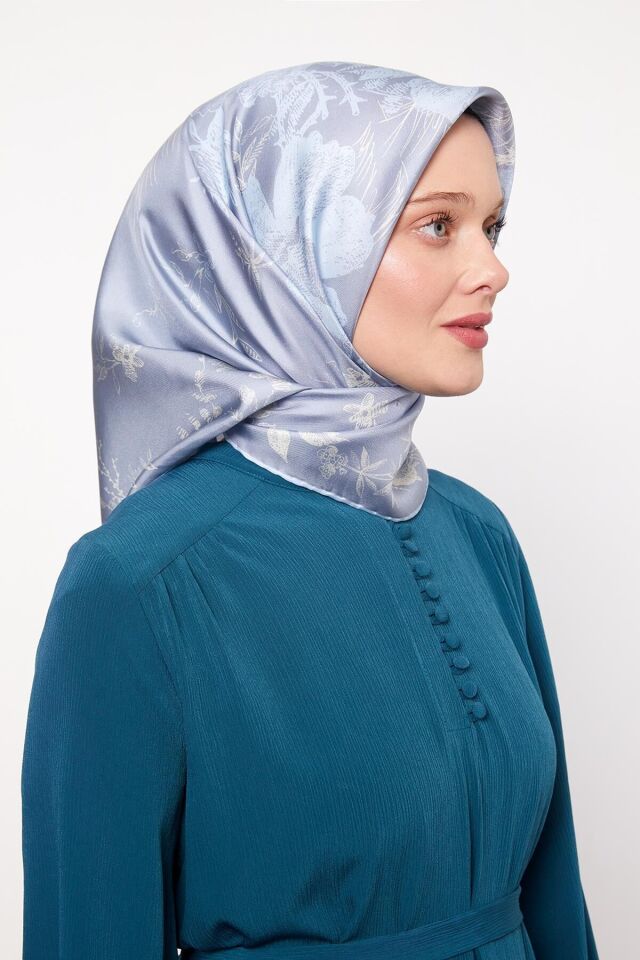 I-1190 LEVİDOR TWİLL İPEK EŞARP #08-25#