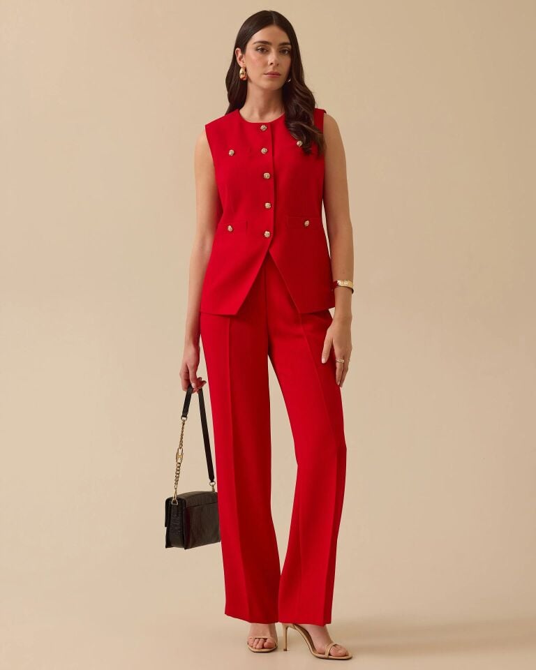 10001 ÖNDEN DÜĞMELİ SIFIR YAKA ÖNDEN CEPLİ YARIM KOLLU YELEK #03-25#