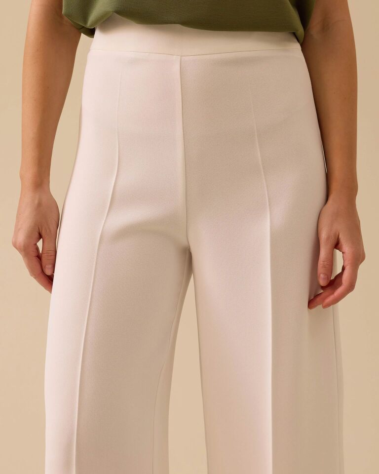 1035 YANDAN FERMUARLI BOL PAÇA KUMAŞ PANTOLON #03-25#