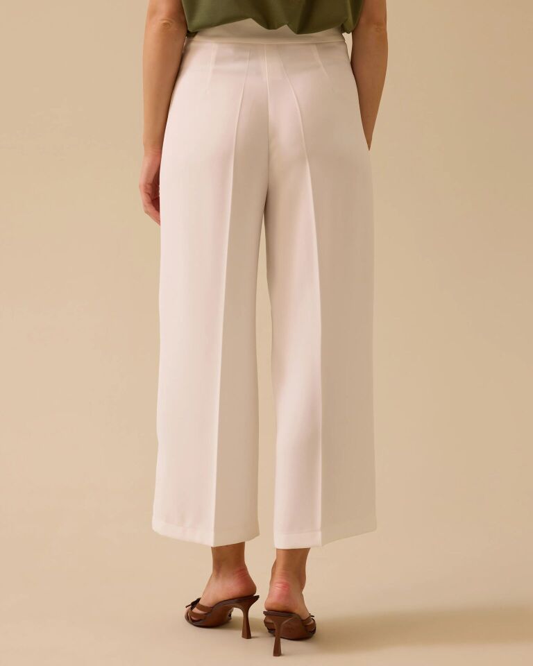 1035 YANDAN FERMUARLI BOL PAÇA KUMAŞ PANTOLON #03-25#