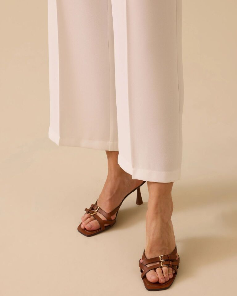 1035 YANDAN FERMUARLI BOL PAÇA KUMAŞ PANTOLON #03-25#