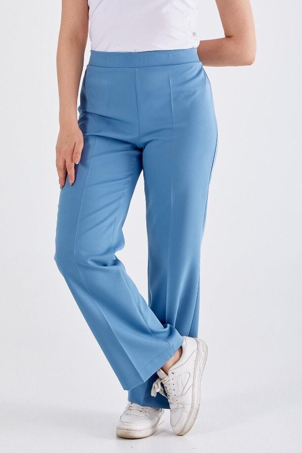 59060 BELİ  LASTİKLİ BOL PAÇA PANTOLON QYS PANTOLON 59060 #23-06#