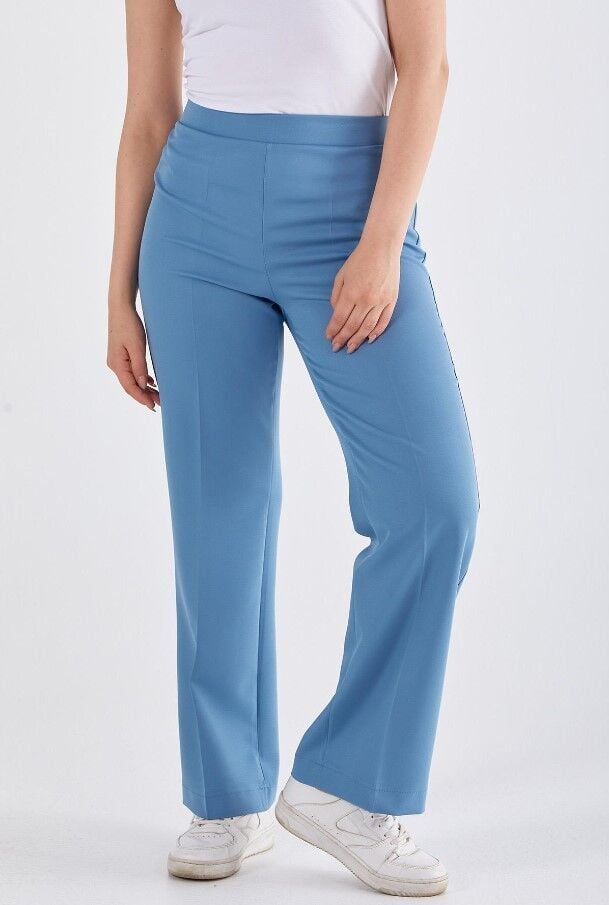 59060 BELİ  LASTİKLİ BOL PAÇA PANTOLON QYS PANTOLON 59060 #23-06#