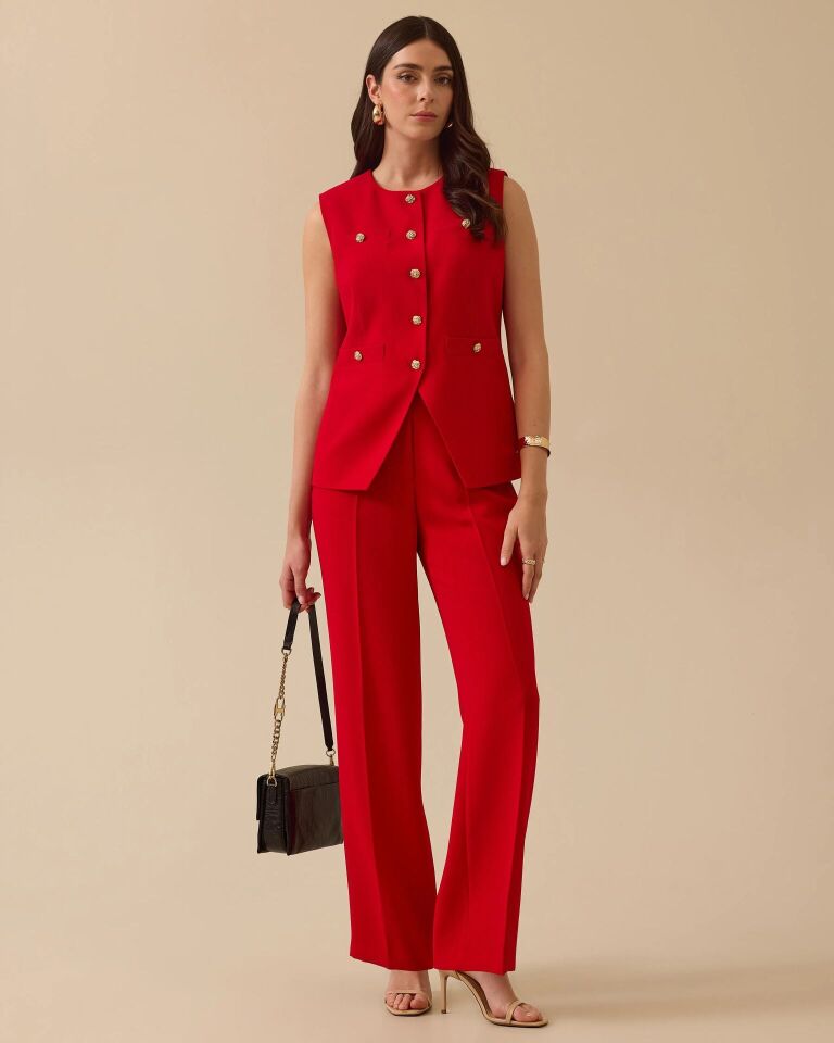 10002 YANLARI CEPLİ FERMUARLI KLASİK DAR PANTOLON #03-25#