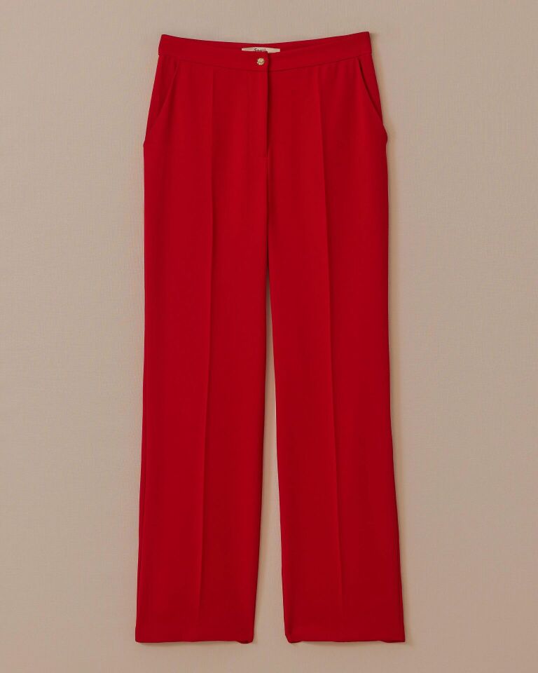 10002 YANLARI CEPLİ FERMUARLI KLASİK DAR PANTOLON #03-25#