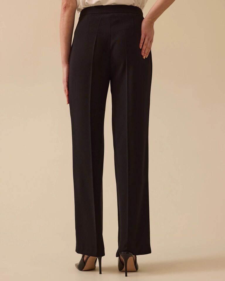 10002 YANLARI CEPLİ FERMUARLI KLASİK DAR PANTOLON #03-25#