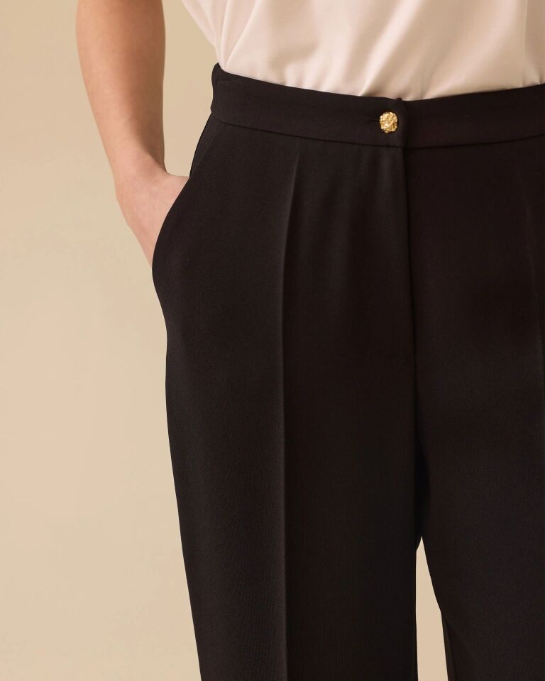 10002 YANLARI CEPLİ FERMUARLI KLASİK DAR PANTOLON #03-25#