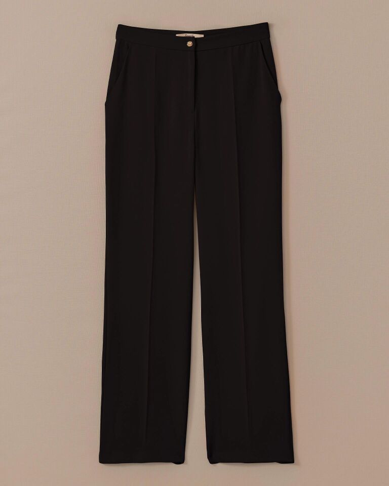 10002 YANLARI CEPLİ FERMUARLI KLASİK DAR PANTOLON #03-25#