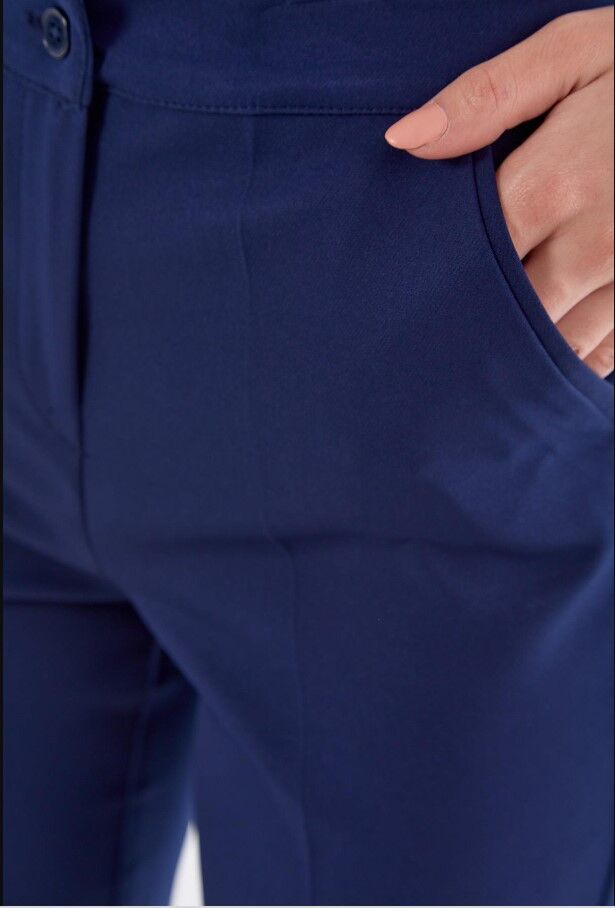 59055 ÖNÜ CEPLİ YIRTMAÇLI DAR PAÇA KLASİK PANTLON QYS PANTOLON 59055 #23-06#