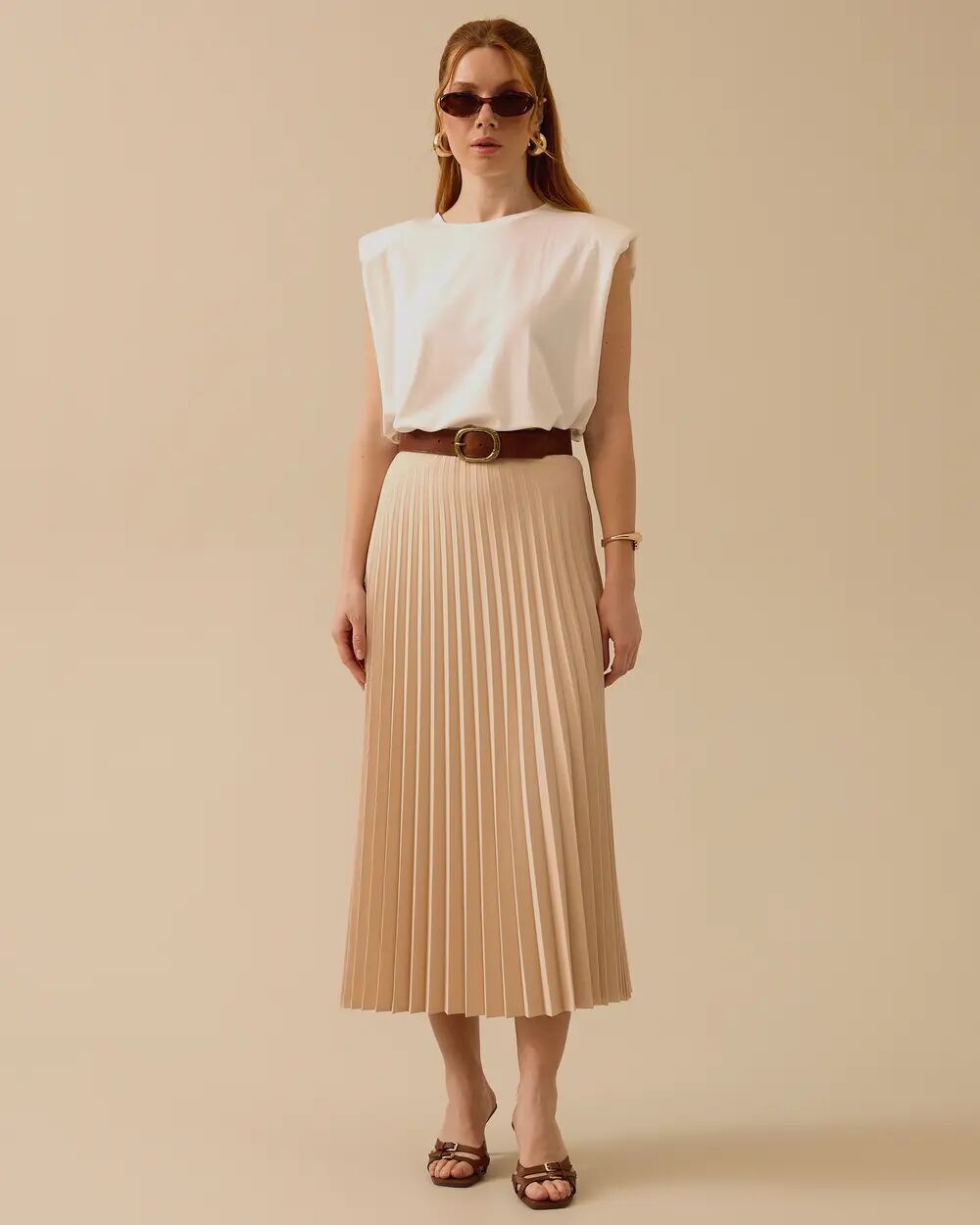 11011 BELİ LASTİKLİ PİLİSELİ ETEK #03-25#