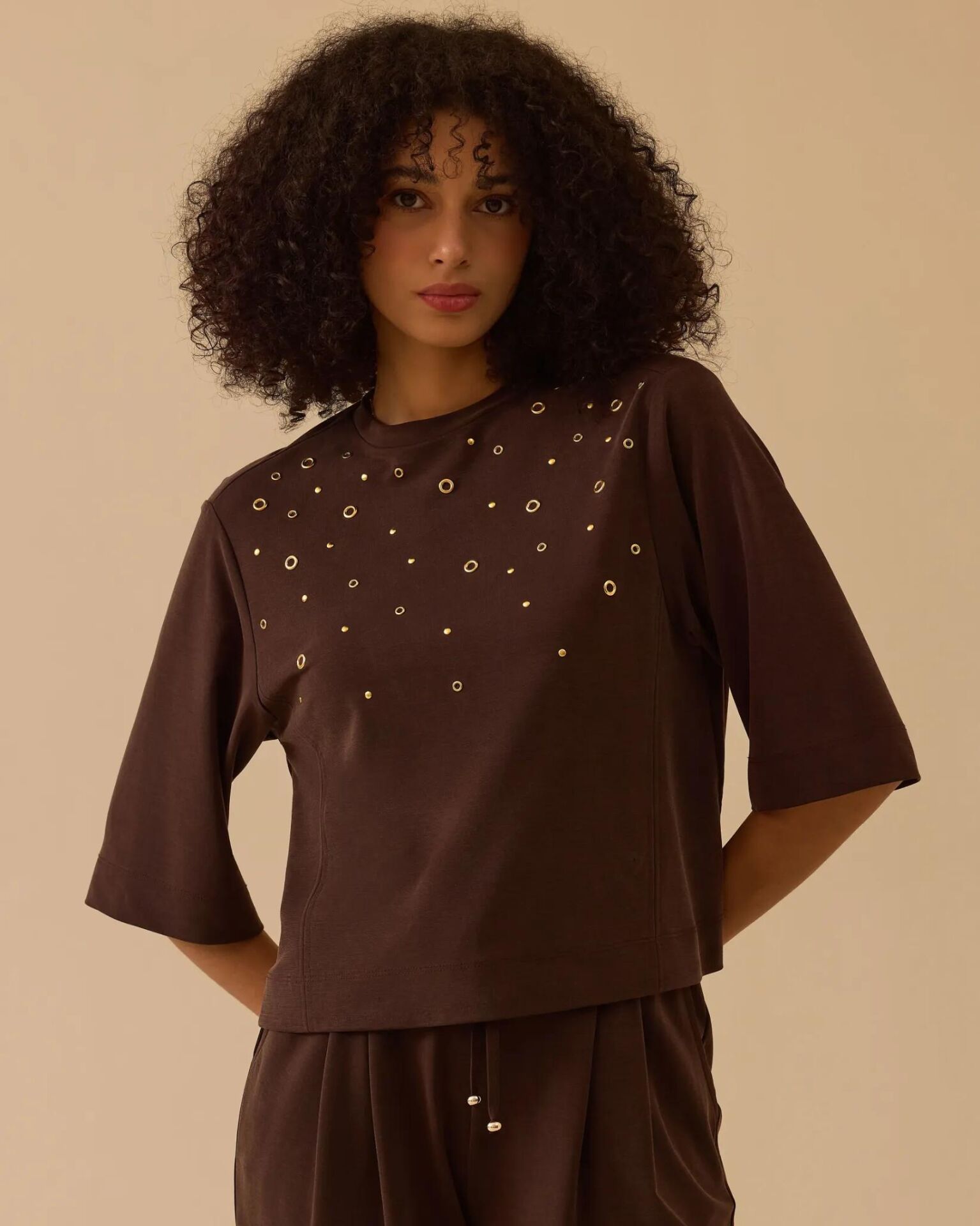 10003 METAL HALKA DETAYLI SWEATSHİRT #26#