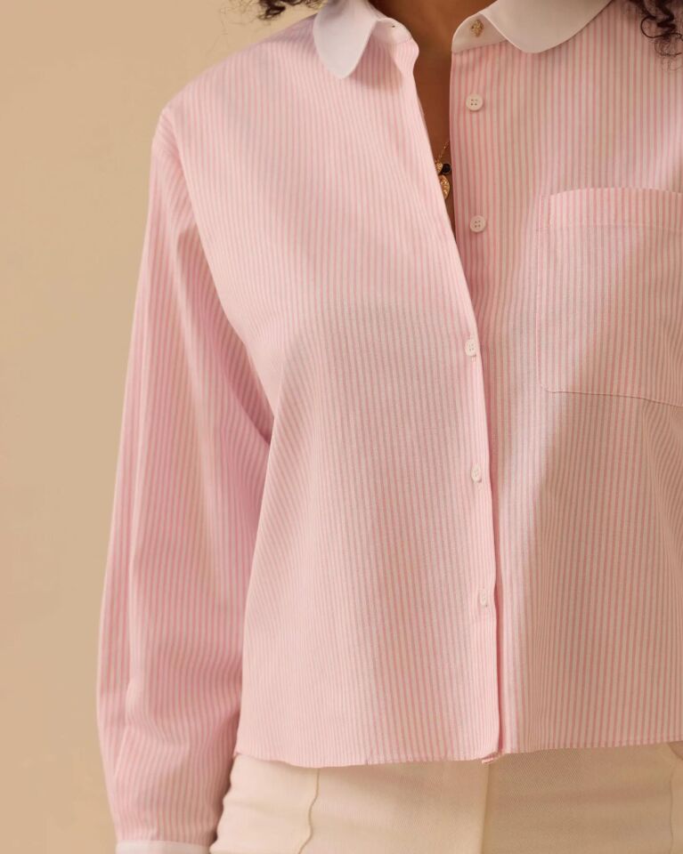 10010 ÇİZGİLİ BEL BOY GÖMLEK #26#