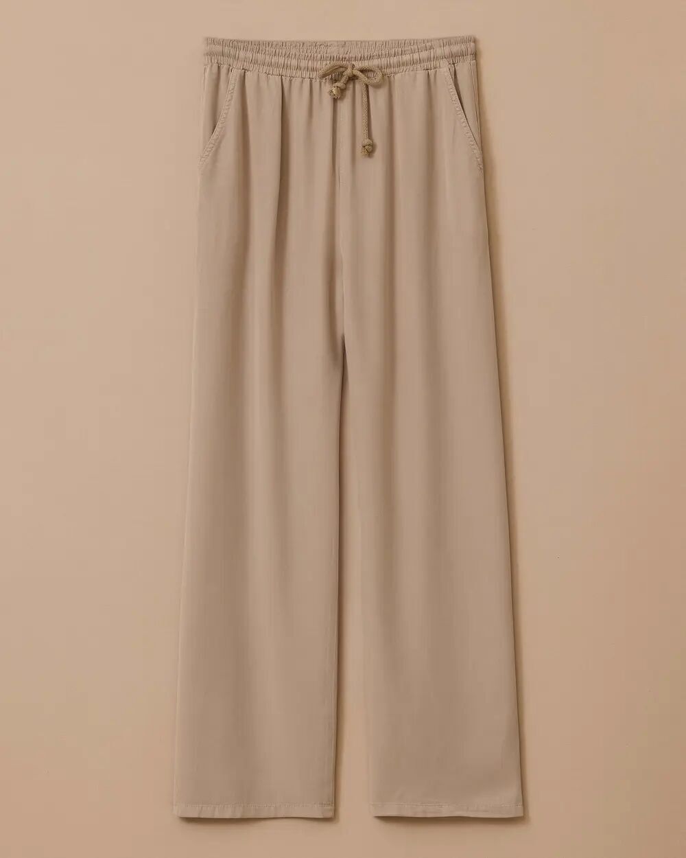 10038 BELİ BAĞCIKLI CEPLİ KETEN GÜNLÜK PANTOLON 10002511010038 #06-25#