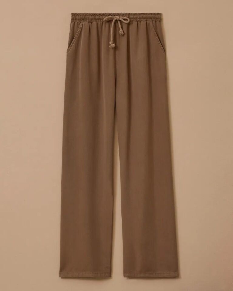 10038 BELİ BAĞCIKLI CEPLİ KETEN GÜNLÜK PANTOLON 10002511010038 #06-25#