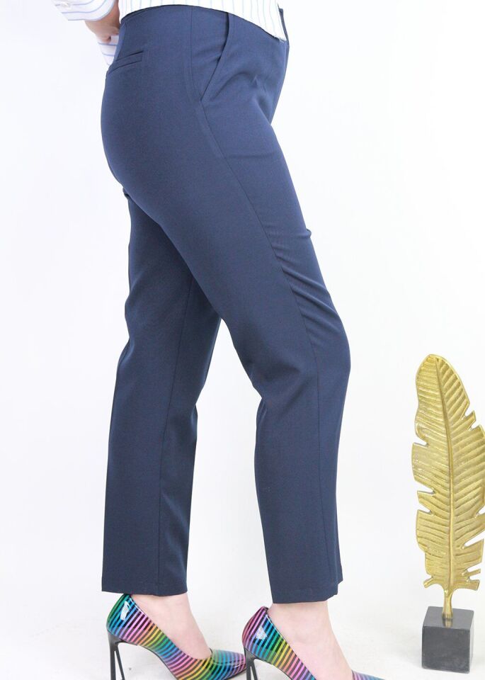 59059 ÖNDEN 2 DÜĞMELİ CEPLİ KALSİK DAR PAÇA PANTOLON QYS PANTOLON 59059 #23-063 44 - LACİVERT