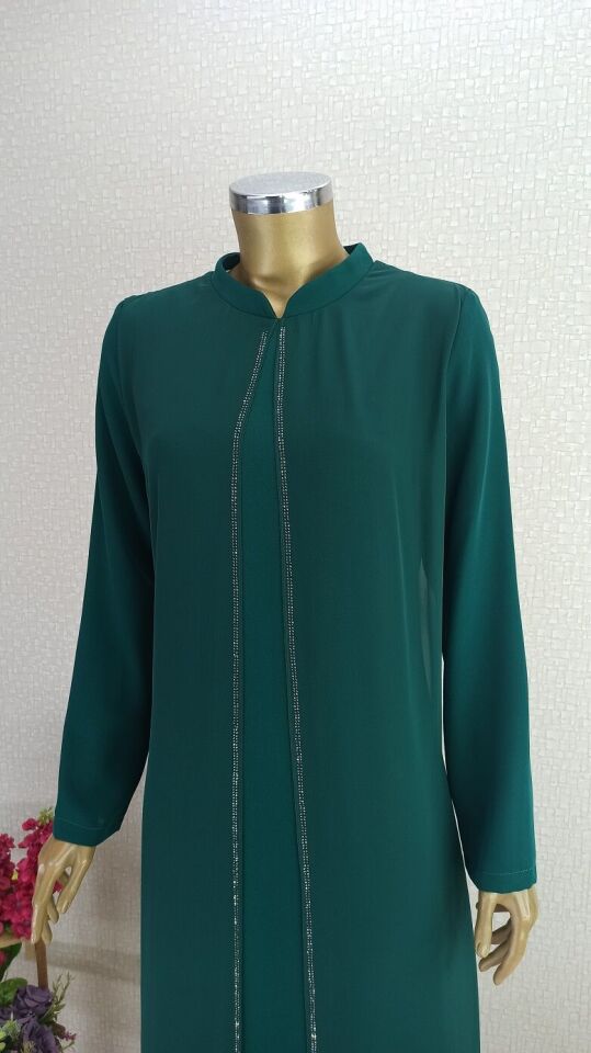 2137 İÇİ DÜZ DIŞI TAŞ İŞLEMELİ ABİYE ELBİSE QYS ABİYE ELBİSE 2137 #23-08#