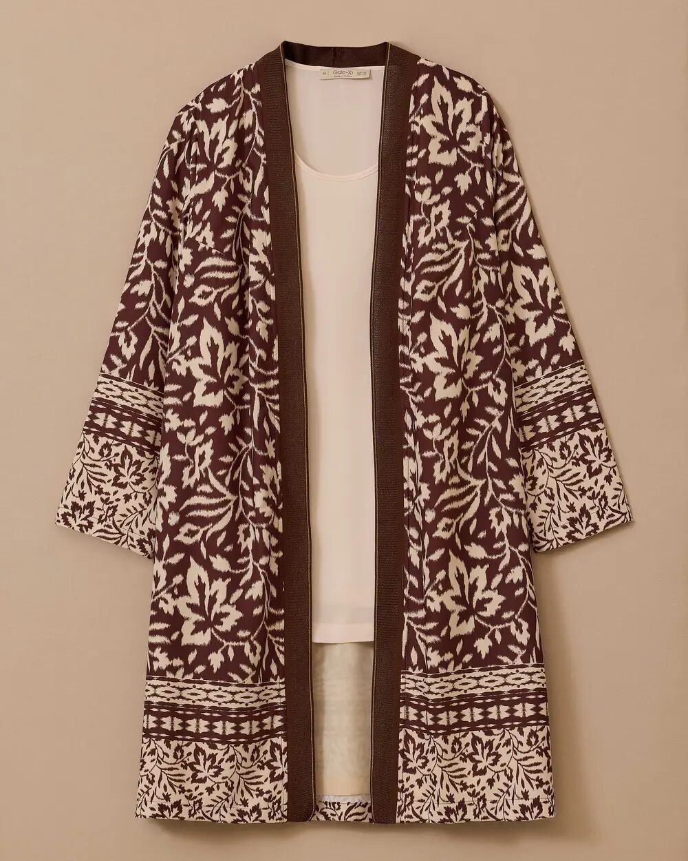 4003 İÇ BLUZ SIFIR KOLLU DIŞI BASKILI KENARLARI SİM DETAYLI İKİLİ TAKIM 10002512714003 #06-25#