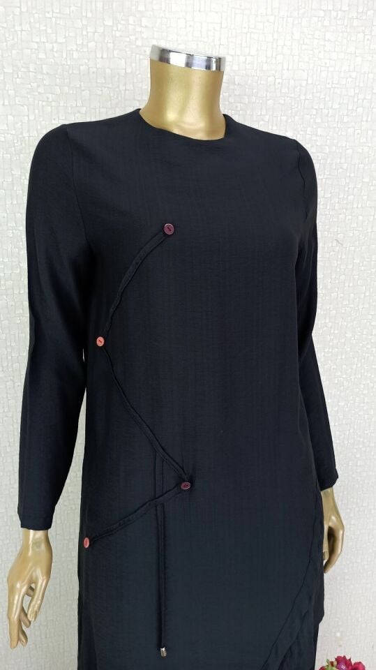 11101 BELİ BAĞLAMALI LASTİKLLİ BOL PAÇA KETEN PANTOLON QYS PANTOLON 1101 #23-093