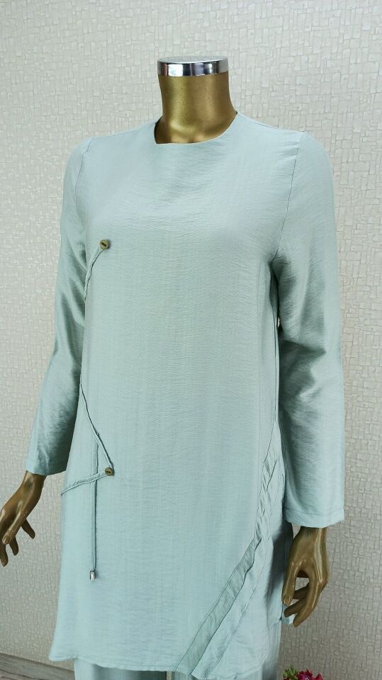 11101 BELİ BAĞLAMALI LASTİKLLİ BOL PAÇA KETEN PANTOLON QYS PANTOLON 1101 #23-093