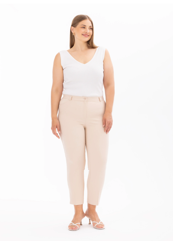 4002 PANTOLON KLASİK CEPLİ PANTOLON 10002411014002 #24-073 50 - bej