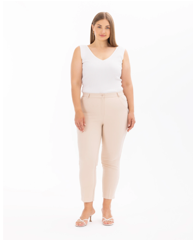 4002 PANTOLON KLASİK CEPLİ PANTOLON 10002411014002 #24-073 50 - bej