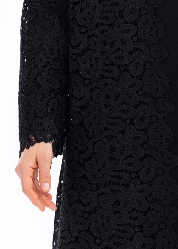 1002 DANTEL DESENLI ŞIK ABAYA