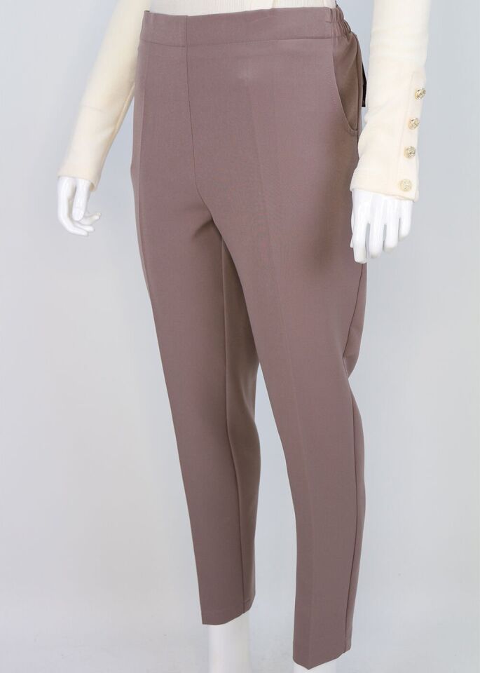 59024 BELİ LASTİKLİ CEP DETAYLI KLASİK DAR PAÇA PANTOLON QKS 59024 PANTOLON #23-093