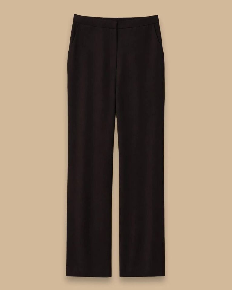 10005 ÖNDEN GİZLİ FERMUARLI KETEN PANTALON #26#