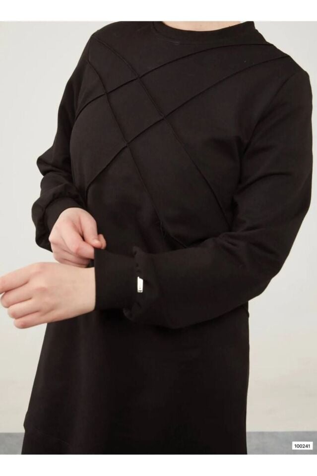 100241 PANTOLON ŞERİT DETAYLI İKİLİ TAKIM QKS