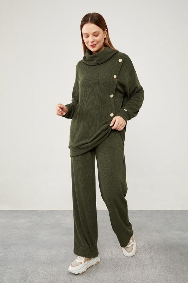 210067 TUNİK YANDAN PATLI SELANİK KUMAŞ QKS