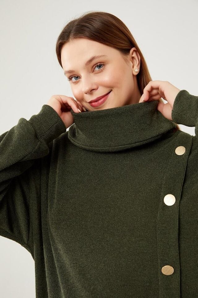 210067 TUNİK YANDAN PATLI SELANİK KUMAŞ QKS